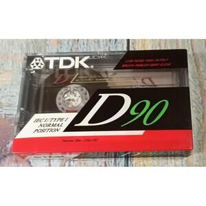 TDK‎ D90 IEC I Type I Normal Position Audio Cassette Tape